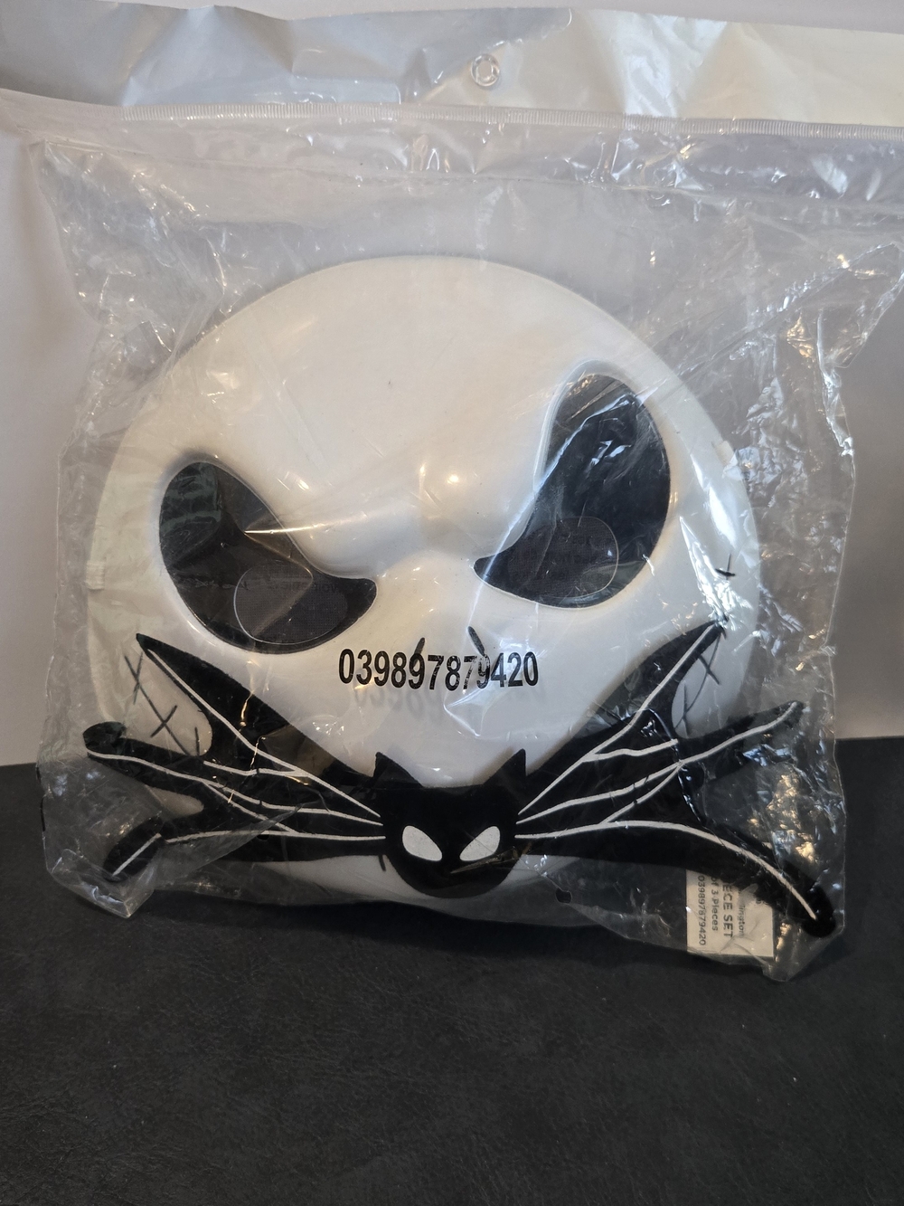 💀 Jack Skellington costume mask, officially licensed Disney- Mask And Tie Only
